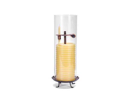 Candle by the Hour 80-Hour Vertical Candle, Eco-friendly Natural Beeswax with Cotton Wick