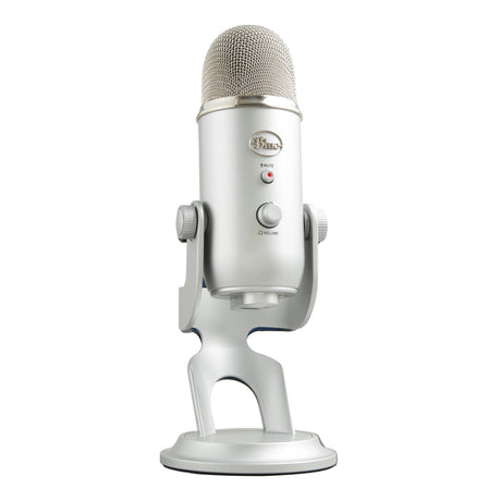 Logitech for Creators Blue Yeti USB Microphone for Gaming, Streaming, Podcasting, Twitch, YouTube, Discord, Recording for PC and Mac, 4 Polar Patterns, Studio Quality Sound, Plug & Play-Blackout