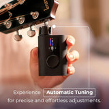 ROADIE 3 | Smart Automatic Guitar Tuner, Metronome & String Winder | For Electric Guitars, Acoustic Guitars, 12-String Guitars, Ukulele, Banjo, Mandolin | 150+ Alternate Tunings