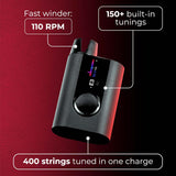 ROADIE 3 | Smart Automatic Guitar Tuner, Metronome & String Winder | For Electric Guitars, Acoustic Guitars, 12-String Guitars, Ukulele, Banjo, Mandolin | 150+ Alternate Tunings